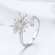 Bids.com 925 Sterling Silver Ring with Plated Platinum and Pavé Setting CZ Rings White Smoke