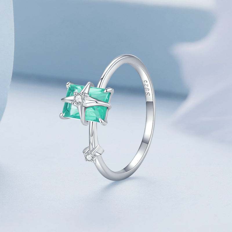 Bids.com 925 Sterling Silver 1.40mm Width CZ & Glass Ring Size 6 for Women Rings Lavender 6,7,8