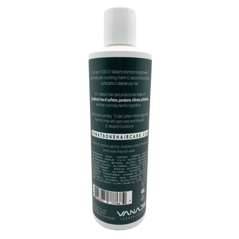 Dr. Watson's Hair & Skin Care Dr. Watson's | Shampoo | The Original | Sulfate Free | 16 Oz. Shampoo White Smoke