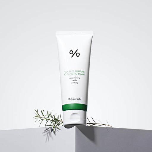 AsiaBeautyMall Dr. Ceuracle Tea Tree Purifine Cleansing Foam Face Cleanser White Smoke