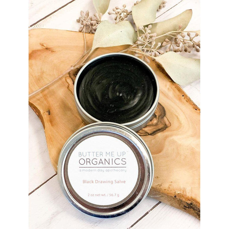 Butter Me Up Organics Organic Black Drawing Salve / Bee Stings / Rashes / Skin Ailments / Organic Skincare Body Antique White