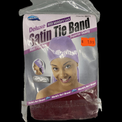 VIP Extensions Dream Deluxe (With Moisture Lock) Satin Tie Band Hair Accessories Black