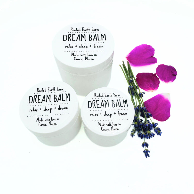Rooted Earth Farm + Apothecary Dream Balm Herbal Salves + Balms White Smoke 1 oz,2 oz,4 oz