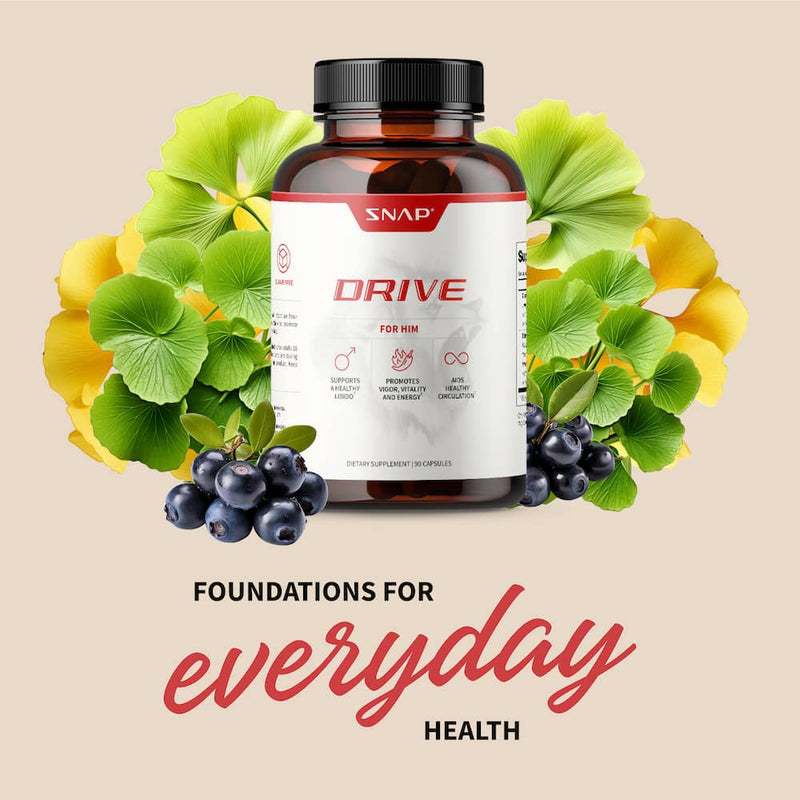 Snap Supplements Ultimate Male Drive Stack + Free E-Book Light Gray