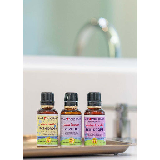 California Baby Overtired & Cranky™ Bath Drop Essential Oils Dark Gray 1oz/30mL
