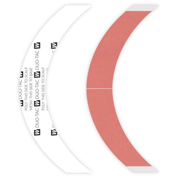 VIP Extensions DUO-TAC TAPE  5'' Super Wide Contours (24PCS) Wig Adhesive White Smoke 5''Super Wide Contours- CC -(24pcs/bags