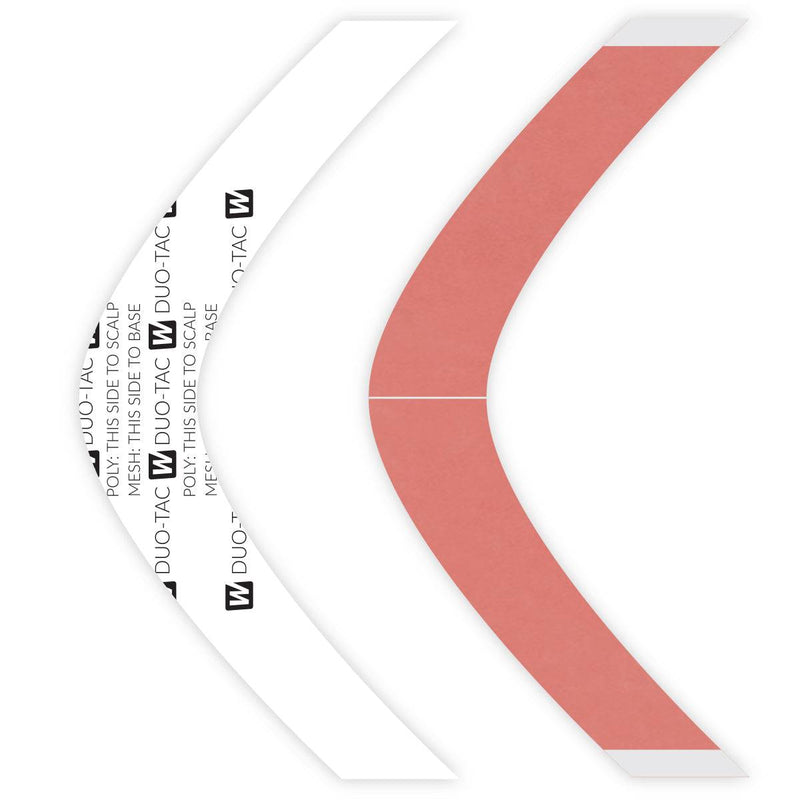 VIP Extensions DUO-TAC TAPE  5'' Super Wide Contours (24PCS) Wig Adhesive White Smoke 5''Super Wide Contours-A (24pcs/bags)