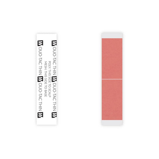 VIP Extensions DUO-TAC TAPE STRAIGHT STRIPS (THIN) Wig Adhesive White Smoke 3/4'' x 3'' Straight  strips 36PCS/Bag