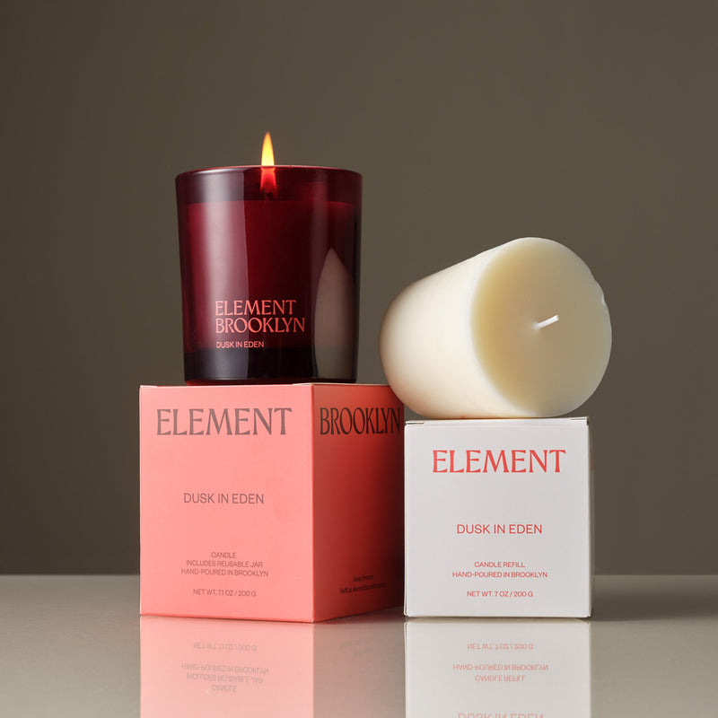 Element Brooklyn Dusk in Eden Candle Refill Candle Refills Dark Slate Gray
