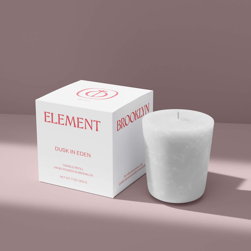 Element Brooklyn Dusk in Eden Candle Refill Candle Refills Slate Gray