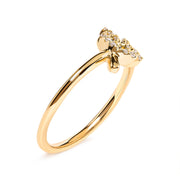 Bids.com 10K Yellow Gold 1/10 Cttw Diamond Leaf and Branch Ring (H-I Color, I1-I2 Clarity) - Ring Size 7 Rings White Smoke 7 / Yellow.Gold,6 / Yellow.Gold,8 / Yellow.Gold