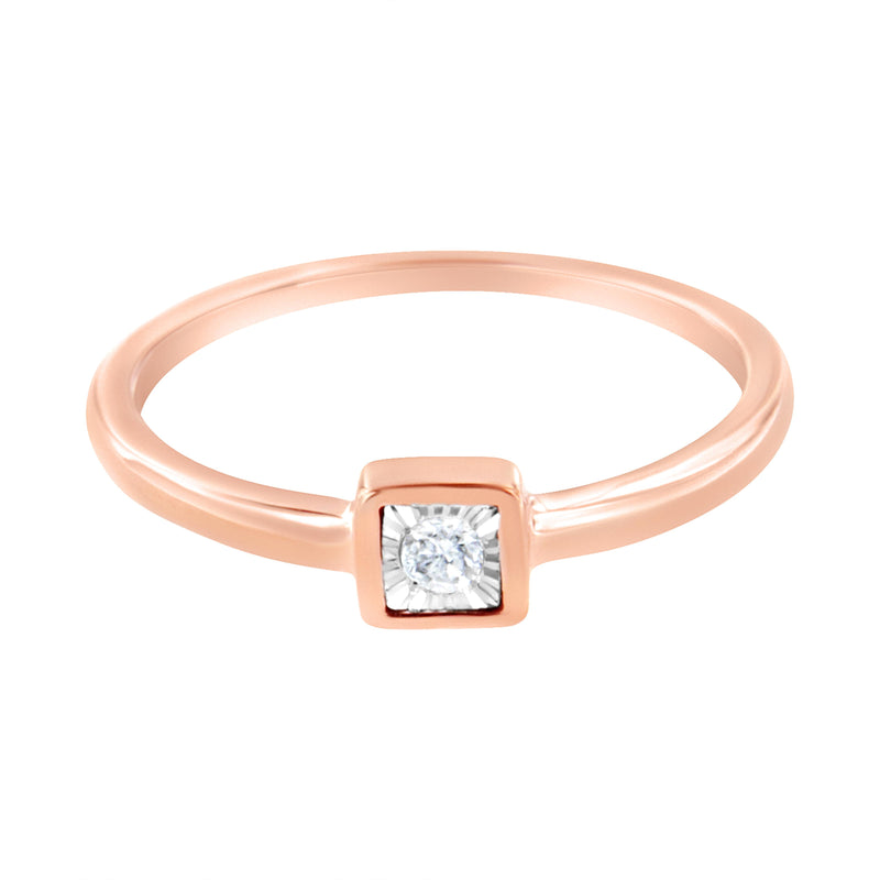 Bids.com 14K Rose Gold Plated .925 Sterling Silver 1/20 cttw Miracle Set Diamond Promise Ring (J-K Color, I1-I2 Clarity) - Size 6 Rings White Smoke 8 / Rose.Sterling Silver,7 / Rose.Sterling Silver,6 / Rose.Sterling Silver