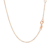 Bids.com 14k Rose Gold 17 inch Necklace with Round White Topaz Necklaces White Smoke 17 / Rose Gold