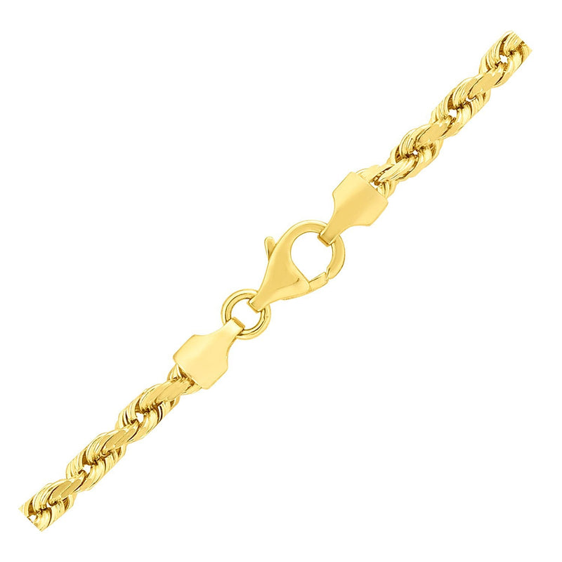 Bids.com 3.5mm 14k Yellow Gold Solid Diamond Cut Rope Chain Necklaces White Smoke 18 / Yellow Gold,20 / Yellow Gold,22 / Yellow Gold,24 / Yellow Gold,30 / Yellow Gold,One / Yellow Gold