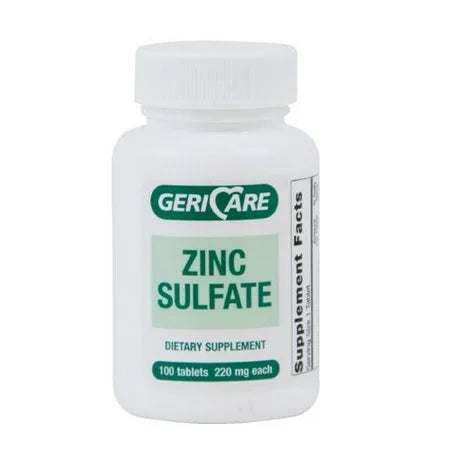 GeriCare Zinc 50 Mg Tablet Health Care Light Gray