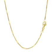 Bids.com Diamond Cut Bar Links Pendant Chain in 14k Yellow Gold (1.3mm) Necklaces White Smoke 16 / Yellow Gold,18 / Yellow Gold,20 / Yellow Gold