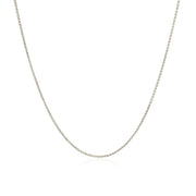 Bids.com 14k White Gold Diamond Cut Round Wheat Chain 0.6mm Necklaces White Smoke 16 / White Gold,18 / White Gold,20 / White Gold,One / White Gold
