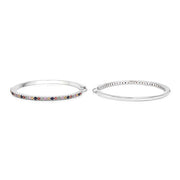 Bids.com 2.24 Carat Genuine Multi Sapphire .925 Sterling Silver Earrings Earrings White Smoke