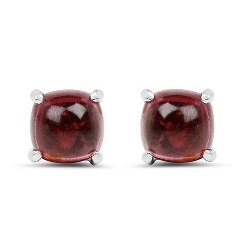 Bids.com 2.60 Carat Genuine Pink Topaz .925 Sterling Silver Earrings Earrings White Smoke Default Title