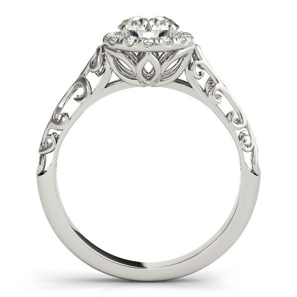 Bids.com 14k White Gold Halo Antique Style Round Diamond Engagement Ring (5/8 cttw) Rings White Smoke 3 / White Gold,3.5 / White Gold,4 / White Gold,4.5 / White Gold,5 / White Gold,5.5 / White Gold,6 / White Gold,6.5 / White Gold,7 / White Gold,7.5 / White Gold,8 / White Gold,8.5 / White Gold,9 / White Gold