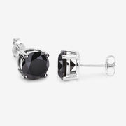 Bids.com 5.41 Carat Genuine Black Diamond 14K White Gold Earrings Earrings White Smoke