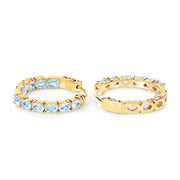 Bids.com 3.80 Carat Genuine Blue Topaz .925 Sterling Silver Earrings Earrings White Smoke