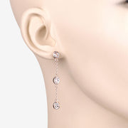 Bids.com 1.62 Carat Genuine Morganite .925 Sterling Silver Earrings Earrings Bisque
