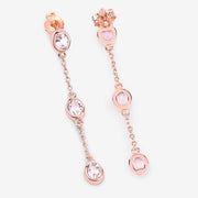 Bids.com 1.62 Carat Genuine Morganite .925 Sterling Silver Earrings Earrings White Smoke