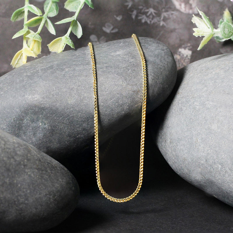 Bids.com 14k Yellow Gold Franco Chain 1.2mm Necklaces Black 16 / Yellow Gold,18 / Yellow Gold,20 / Yellow Gold,24 / Yellow Gold