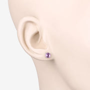 Bids.com 1.30 Carat Genuine Pink Sapphire 10K White Gold Earrings Earrings Antique White