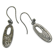 Bids.com 1.20 Carat Genuine Diamond .925 Sterling Silver Earrings Earrings White Smoke