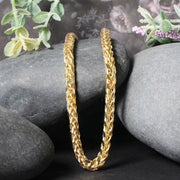 Bids.com 5.2mm 14k Yellow Gold Diamond Cut Round Franco Chain Necklaces Black 24 / Yellow Gold