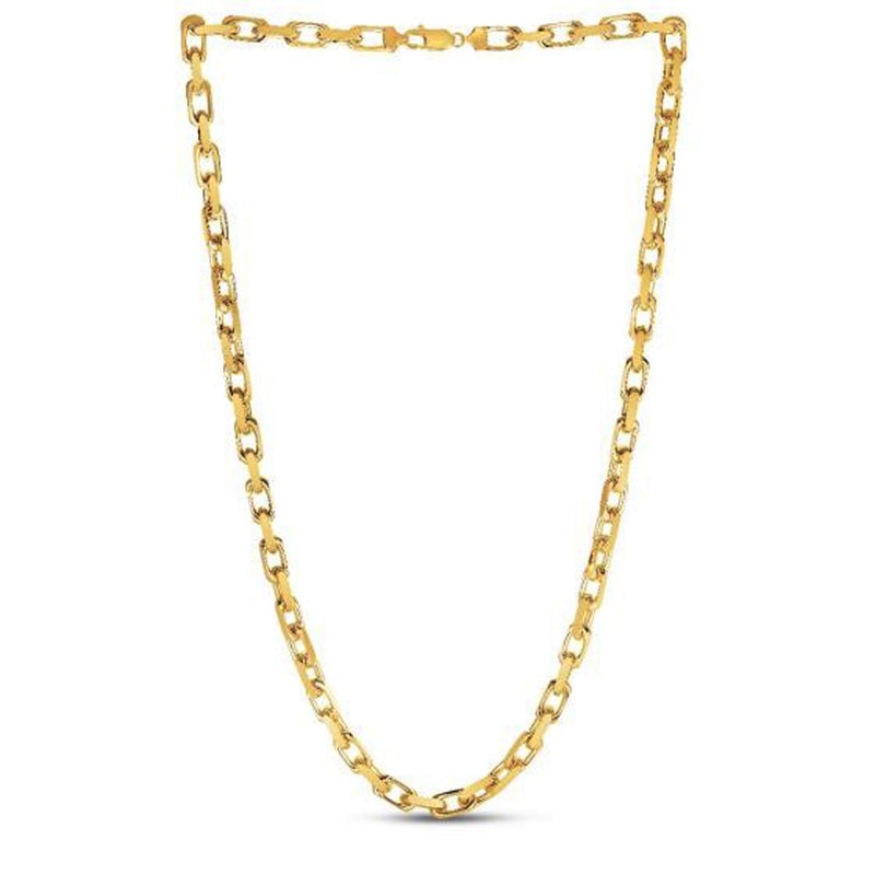 Bids.com 14k Yellow Gold French Cable Link Chain (6.10 mm) Necklaces White Smoke 20 / Yellow Gold,22 / Yellow Gold,24 / Yellow Gold,26 / Yellow Gold