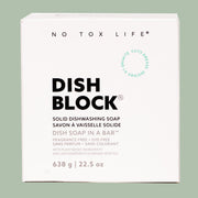 No Tox Life DISH BLOCK® solid dish soap - Huge bar (22.5 oz | 638g) - No Tox Life® Home & Kitchen White Smoke