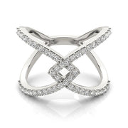Bids.com 14k White Gold Fancy Entwined Design Diamond Ring (1/2 cttw) Rings White Smoke 3 / White Gold,3.5 / White Gold,4 / White Gold,4.5 / White Gold,5 / White Gold,5.5 / White Gold,6 / White Gold,6.5 / White Gold,7 / White Gold,7.5 / White Gold,8 / White Gold,8.5 / White Gold,9 / White Gold