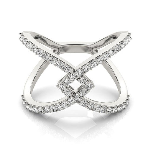Bids.com 14k White Gold Fancy Entwined Design Diamond Ring (1/2 cttw) Rings White Smoke 3 / White Gold,3.5 / White Gold,4 / White Gold,4.5 / White Gold,5 / White Gold,5.5 / White Gold,6 / White Gold,6.5 / White Gold,7 / White Gold,7.5 / White Gold,8 / White Gold,8.5 / White Gold,9 / White Gold