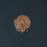Bids.com 14k Rose Gold Round Cable Link Chain (1.25 mm) Necklaces Dark Slate Gray 16 / Rose Gold,18 / Rose Gold,20 / Rose Gold