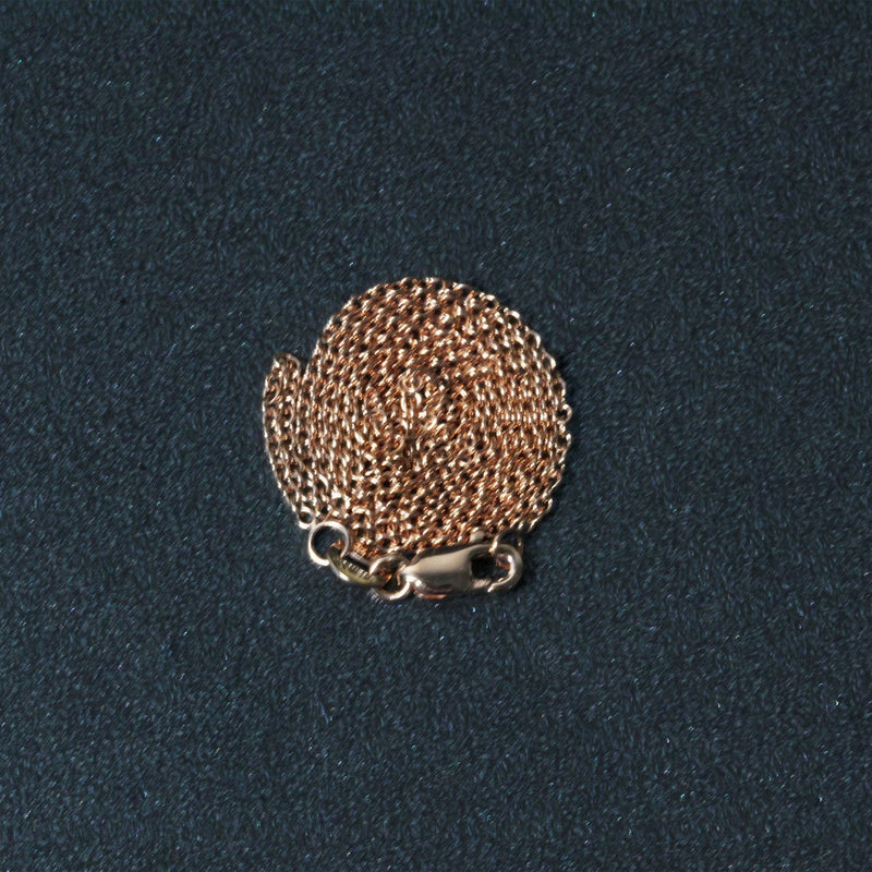 Bids.com 14k Rose Gold Round Cable Link Chain (1.25 mm) Necklaces Dark Slate Gray 16 / Rose Gold,18 / Rose Gold,20 / Rose Gold