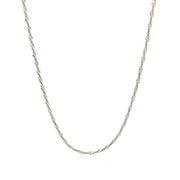 Bids.com Sterling Silver 1.5mm Adjustable Sparkle Chain Necklaces White Smoke 22 / Sterling Silver