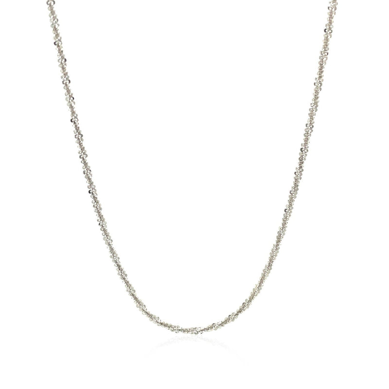 Bids.com Sterling Silver 1.5mm Adjustable Sparkle Chain Necklaces White Smoke 22 / Sterling Silver