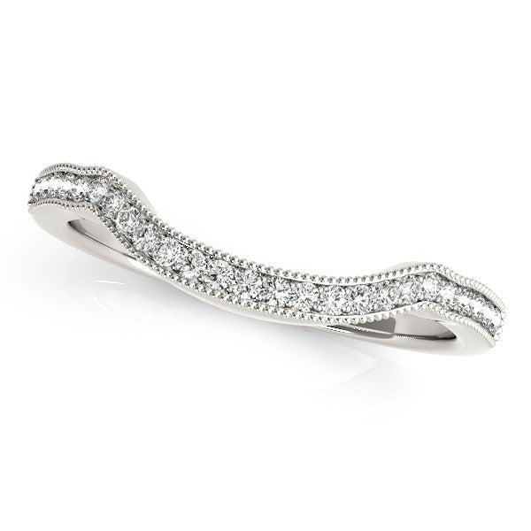 Bids.com 14k White Gold Curvy Style Pave Set Diamond Wedding Band (1/6 cttw) Rings White Smoke 3 / White Gold,3.5 / White Gold,4 / White Gold,4.5 / White Gold,5 / White Gold,5.5 / White Gold,6 / White Gold,6.5 / White Gold,7 / White Gold,7.5 / White Gold,8 / White Gold,8.5 / White Gold,9 / White Gold