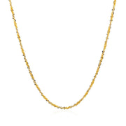 Bids.com 14k White and Yellow Gold Two Tone Sparkle Chain 1.5mm Necklaces White Smoke 16 / Two-Tone Gold,18 / Two-Tone Gold,20 / Two-Tone Gold,One / Two-Tone Gold