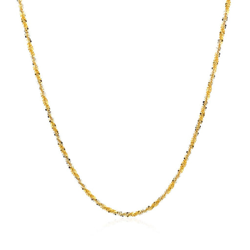 Bids.com 14k White and Yellow Gold Two Tone Sparkle Chain 1.5mm Necklaces White Smoke 16 / Two-Tone Gold,18 / Two-Tone Gold,20 / Two-Tone Gold,One / Two-Tone Gold