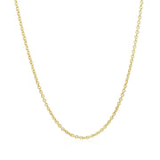 Bids.com 14k Yellow Gold Forsantina Lite Cable Link Chain 1.5mm Necklaces White Smoke 16 / Yellow Gold,18 / Yellow Gold,20 / Yellow Gold