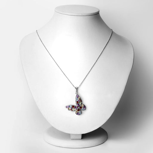 Bids.com 3.80 Carat Genuine Multi Stones .925 Sterling Silver Pendant Pendants White Smoke