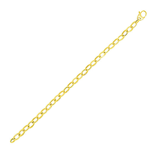 Bids.com 14k Yellow Gold Cable Chain Style Bracelet Bracelets White Smoke 7.5 / Yellow Gold