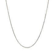 Bids.com 18k White Gold Cable Chain 1.1mm Necklaces White Smoke 16 / White Gold,18 / White Gold,One / White Gold
