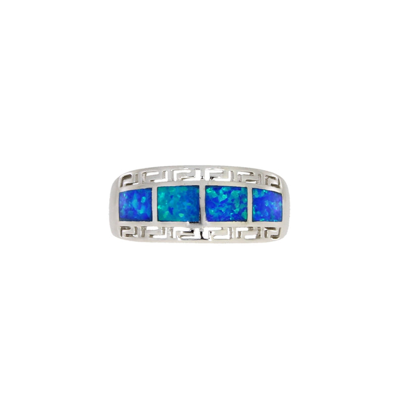 Bids.com Created Opal Ring Sterling Silver Rings White Smoke 7.0