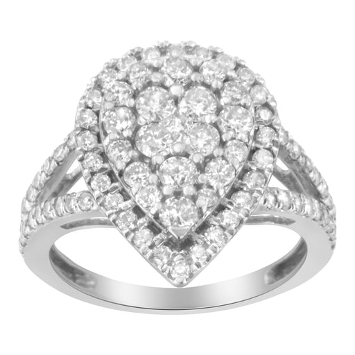 Bids.com .925 Sterling Silver Diamond Cluster Ring (1 1/2 Cttw, H-I Color, I1-I2 Clarity) - Size 6 Rings White Smoke 8 / White.Sterling Silver,7.5 / White.Sterling Silver,7 / White.Sterling Silver,6.5 / White.Sterling Silver,6 / White.Sterling Silver
