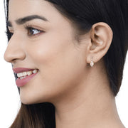 Bids.com 0.57 Carat Genuine Ethiopian Opal and White Diamond 14K Yellow Gold Earrings Earrings Tan